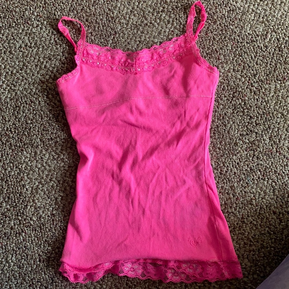Hot Pink Justice Girls Size 10 spaghetti strap